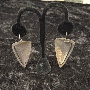 Silpada sterling Silver Hammered Earrings